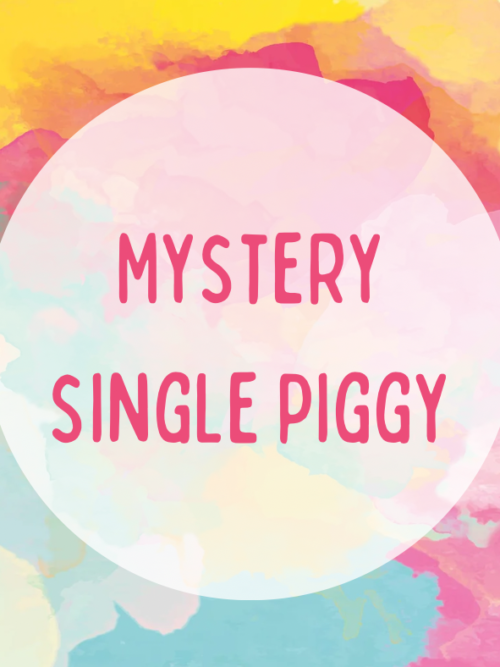 Mystery Single Piggy Faux Leather Bow
