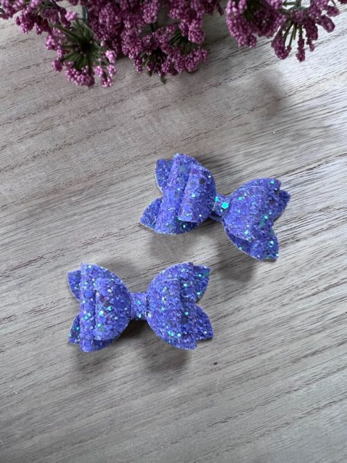 Purple Sparkle Glitter Piggies